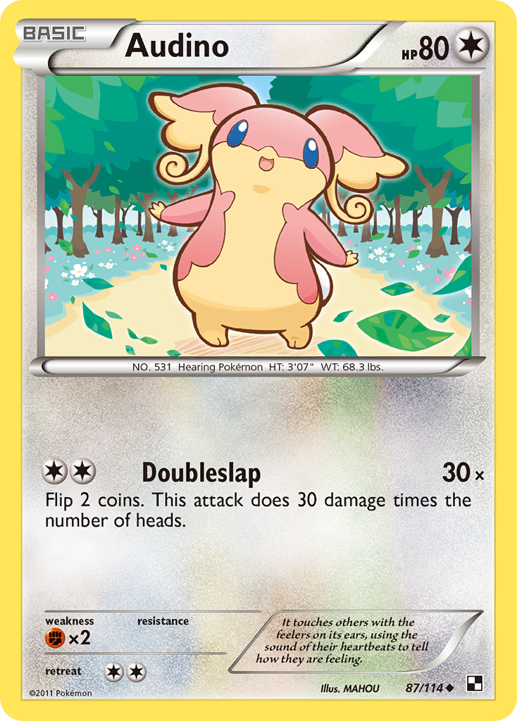 Audino (87/114) [Black & White: Base Set] | Dragon's Lair Comics and Fantasy Houston TX