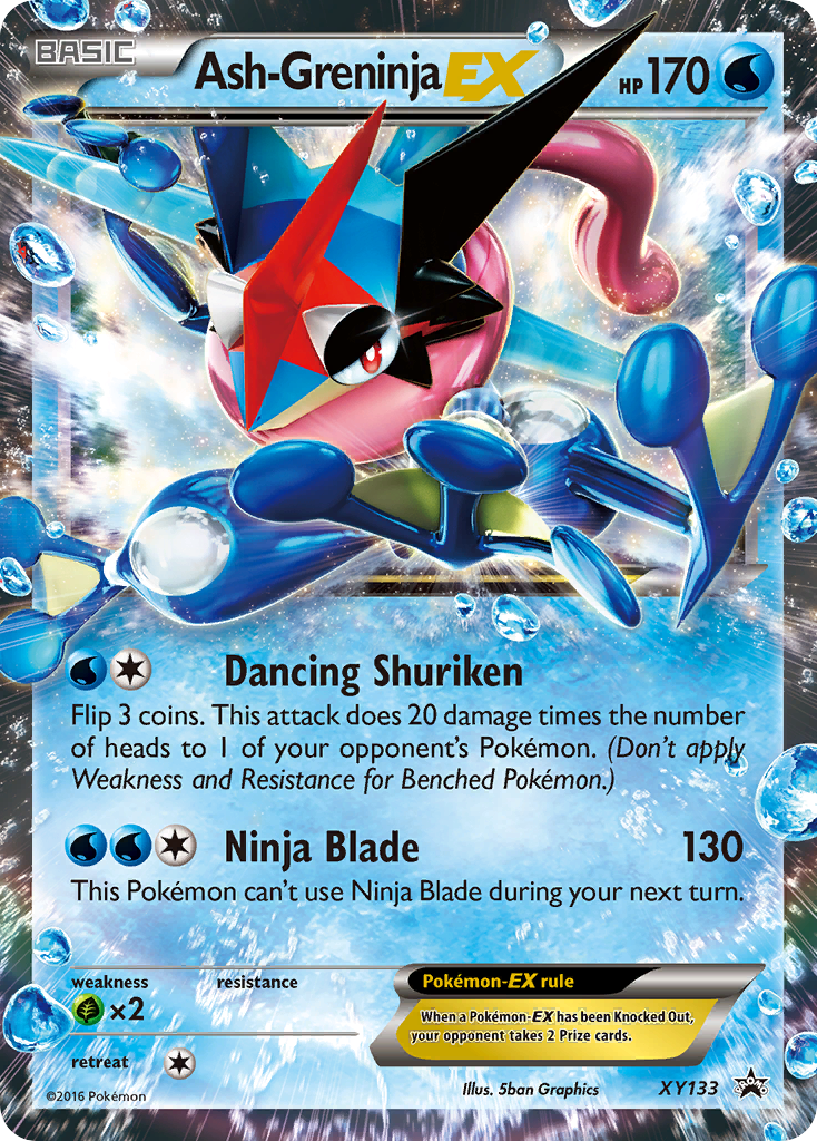 Ash-Greninja EX (XY133) [XY: Black Star Promos] | Dragon's Lair Comics and Fantasy Houston TX