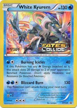 White Kyurem (XY128) (Staff) [XY: Black Star Promos] | Dragon's Lair Comics and Fantasy Houston TX