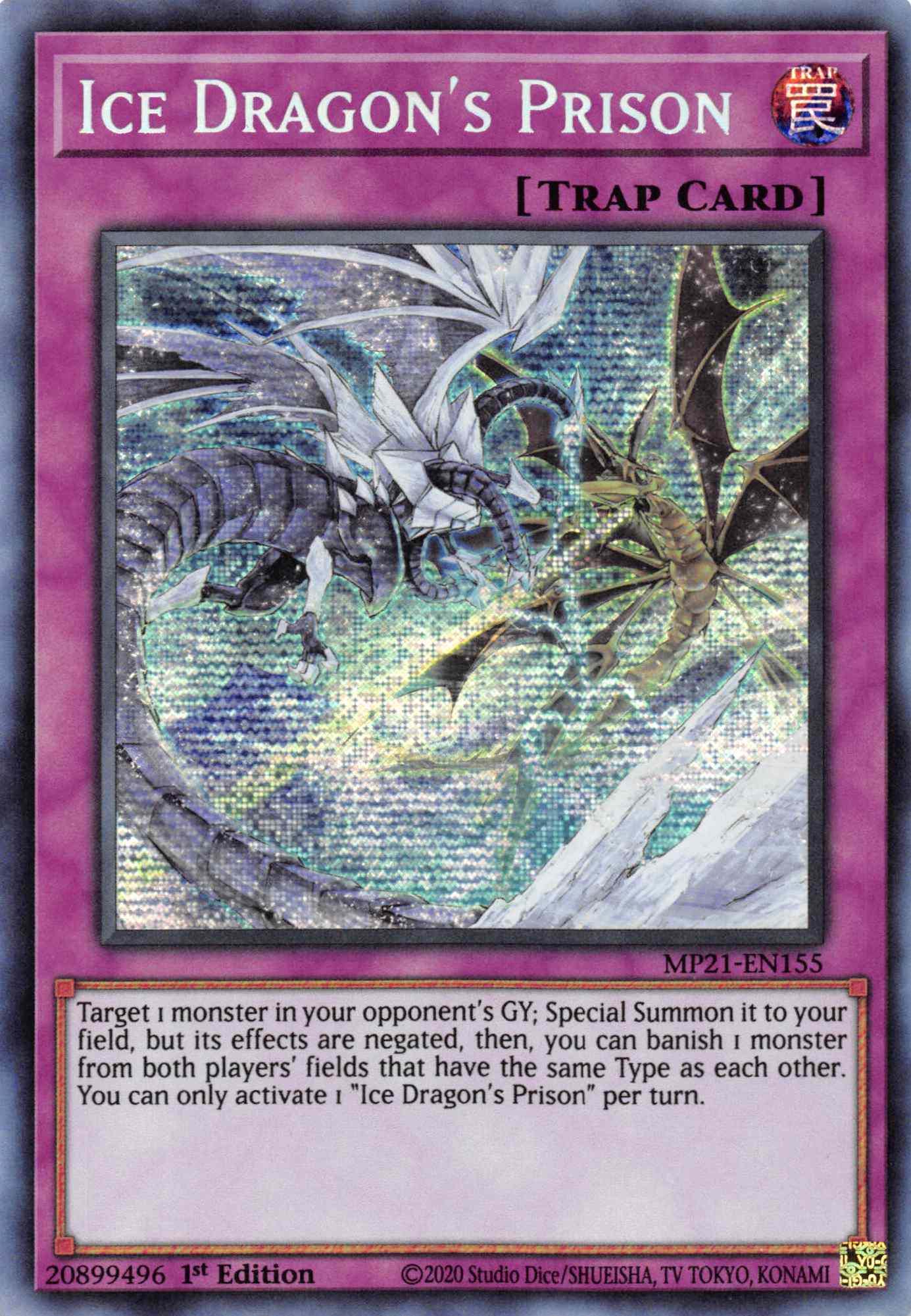 Ice Dragon's Prison [MP21-EN155] Prismatic Secret Rare | Dragon's Lair Comics and Fantasy Houston TX