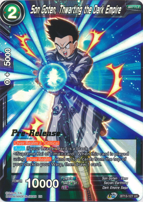 Son Goten, Thwarting the Dark Empire (BT13-127) [Supreme Rivalry Prerelease Promos] | Dragon's Lair Comics and Fantasy Houston TX