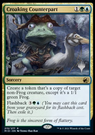 Croaking Counterpart (Promo Pack) [Innistrad: Midnight Hunt Promos] | Dragon's Lair Comics and Fantasy Houston TX