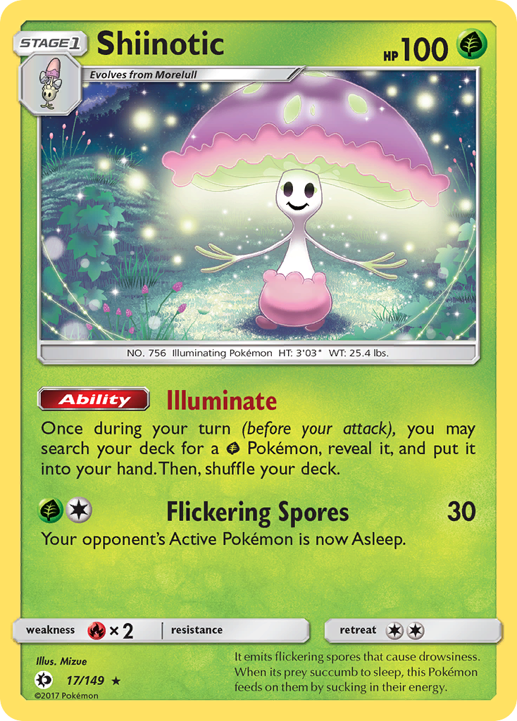 Shiinotic (17/149) [Sun & Moon: Base Set] | Dragon's Lair Comics and Fantasy Houston TX