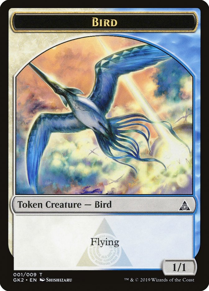 Bird // Thopter Double-Sided Token [Ravnica Allegiance Guild Kit Tokens] | Dragon's Lair Comics and Fantasy Houston TX