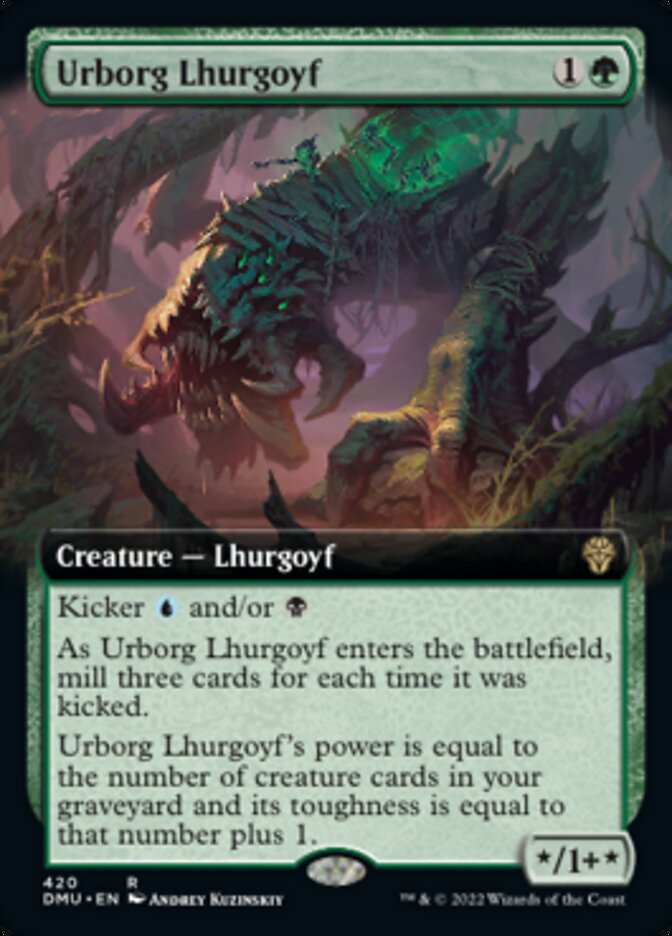 Urborg Lhurgoyf (Extended Art) [Dominaria United] | Dragon's Lair Comics and Fantasy Houston TX