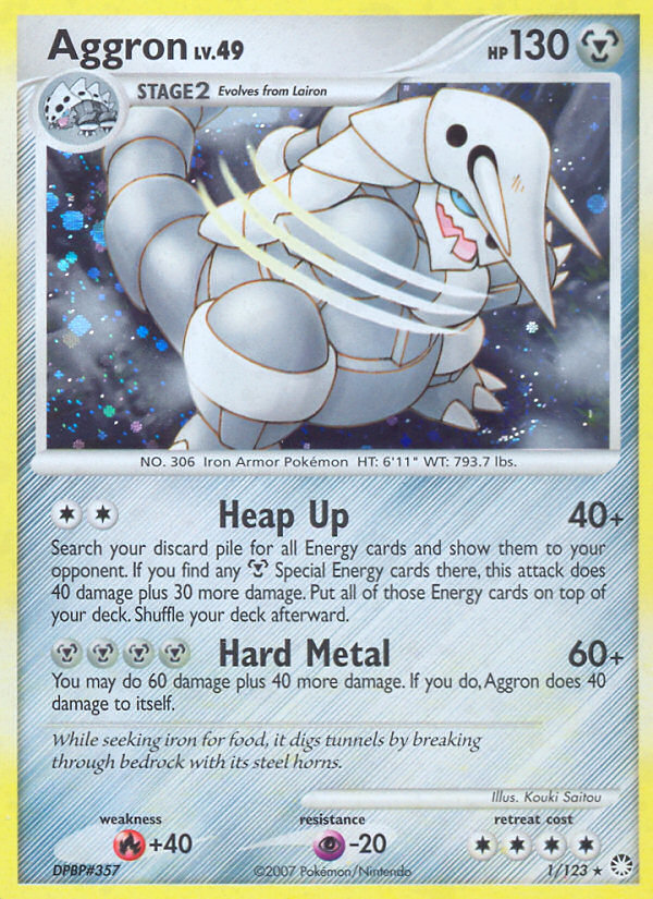 Aggron (1/123) [Diamond & Pearl: Mysterious Treasures] | Dragon's Lair Comics and Fantasy Houston TX