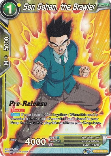 Son Gohan, the Brawler (BT14-098) [Cross Spirits Prerelease Promos] | Dragon's Lair Comics and Fantasy Houston TX