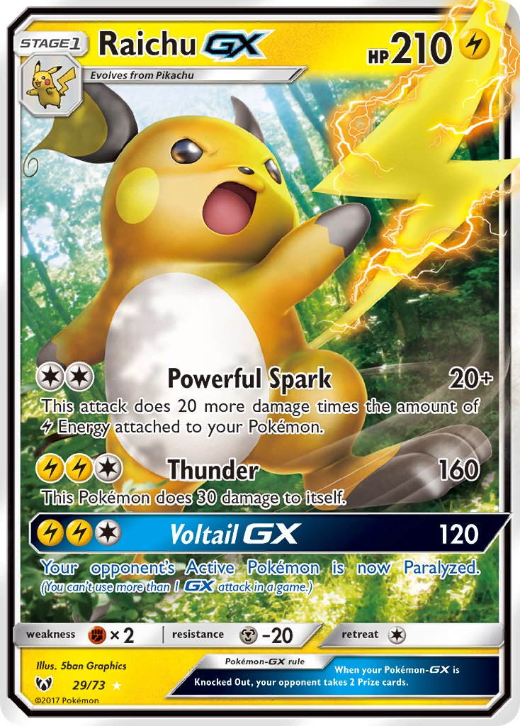 Raichu GX (29/73) [Sun & Moon: Shining Legends] | Dragon's Lair Comics and Fantasy Houston TX