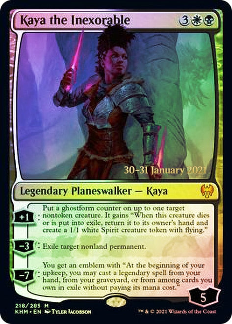 Kaya the Inexorable [Kaldheim Prerelease Promos] | Dragon's Lair Comics and Fantasy Houston TX