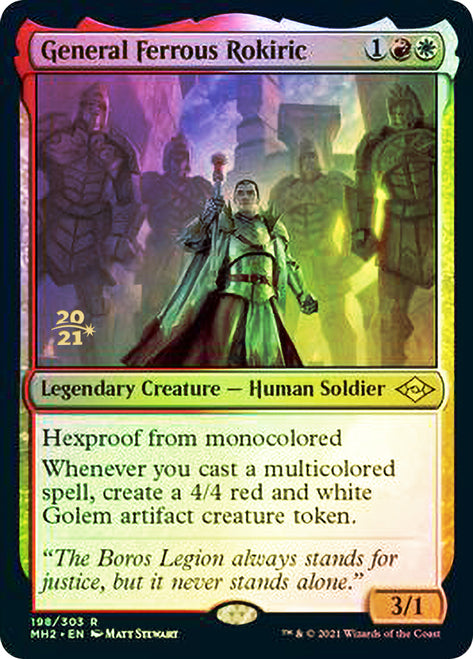 General Ferrous Rokiric [Modern Horizons 2 Prerelease Promos] | Dragon's Lair Comics and Fantasy Houston TX