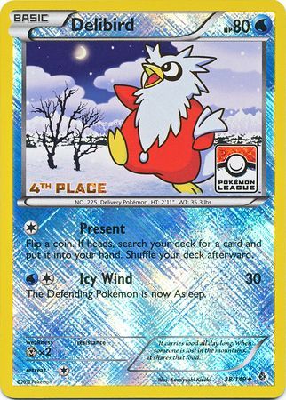 Delibird (38/149) (League Promo 4th Place) [Black & White: Boundaries Crossed] | Dragon's Lair Comics and Fantasy Houston TX