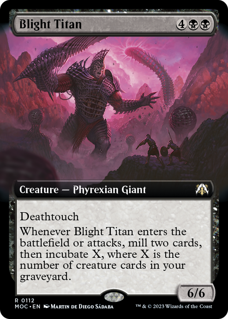 Blight Titan (Extended Art) [March of the Machine Commander] | Dragon's Lair Comics and Fantasy Houston TX