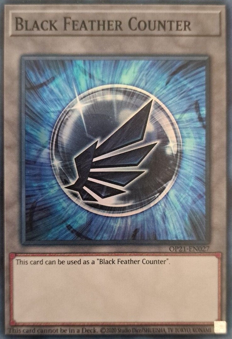 Black Feather Counter [OP21-EN027] Super Rare | Dragon's Lair Comics and Fantasy Houston TX