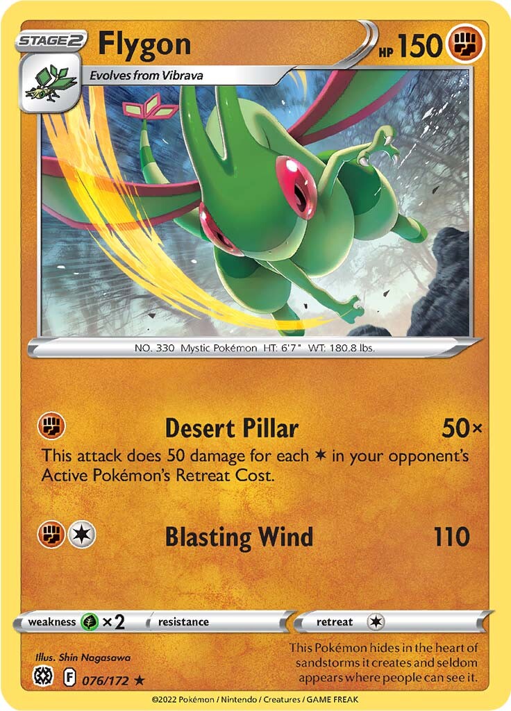 Flygon (076/172) [Sword & Shield: Brilliant Stars] | Dragon's Lair Comics and Fantasy Houston TX