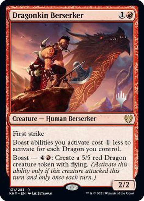 Dragonkin Berserker (Promo Pack) [Kaldheim Promos] | Dragon's Lair Comics and Fantasy Houston TX