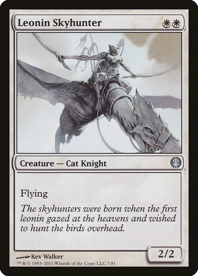 Leonin Skyhunter [Duel Decks: Knights vs. Dragons] | Dragon's Lair Comics and Fantasy Houston TX