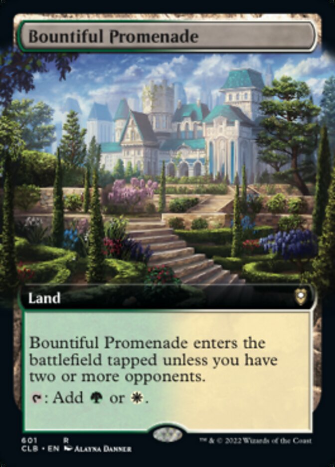 Bountiful Promenade (Extended Art) [Commander Legends: Battle for Baldur's Gate] | Dragon's Lair Comics and Fantasy Houston TX