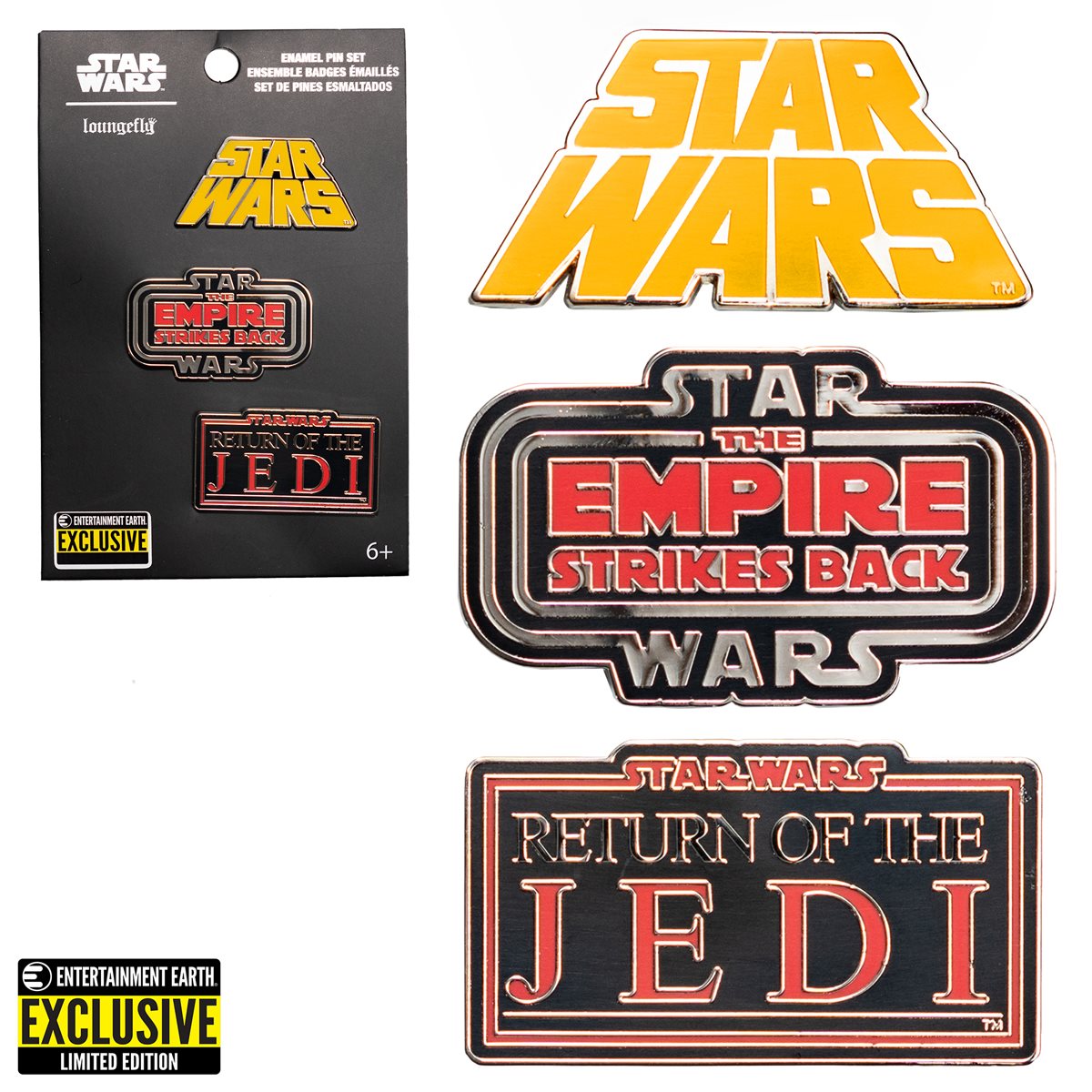 Star Wars Original Trilogy Enamel Pins 3-Pack | Dragon's Lair Comics and Fantasy Houston TX