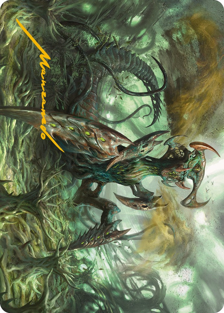 Zopandrel, Hunger Dominus Art Card (Gold-Stamped Signature) [Phyrexia: All Will Be One Art Series] | Dragon's Lair Comics and Fantasy Houston TX