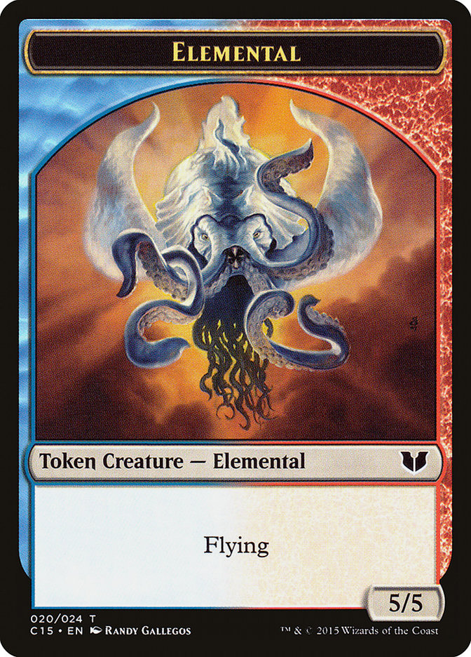 Elemental Token [Commander 2015 Tokens] | Dragon's Lair Comics and Fantasy Houston TX