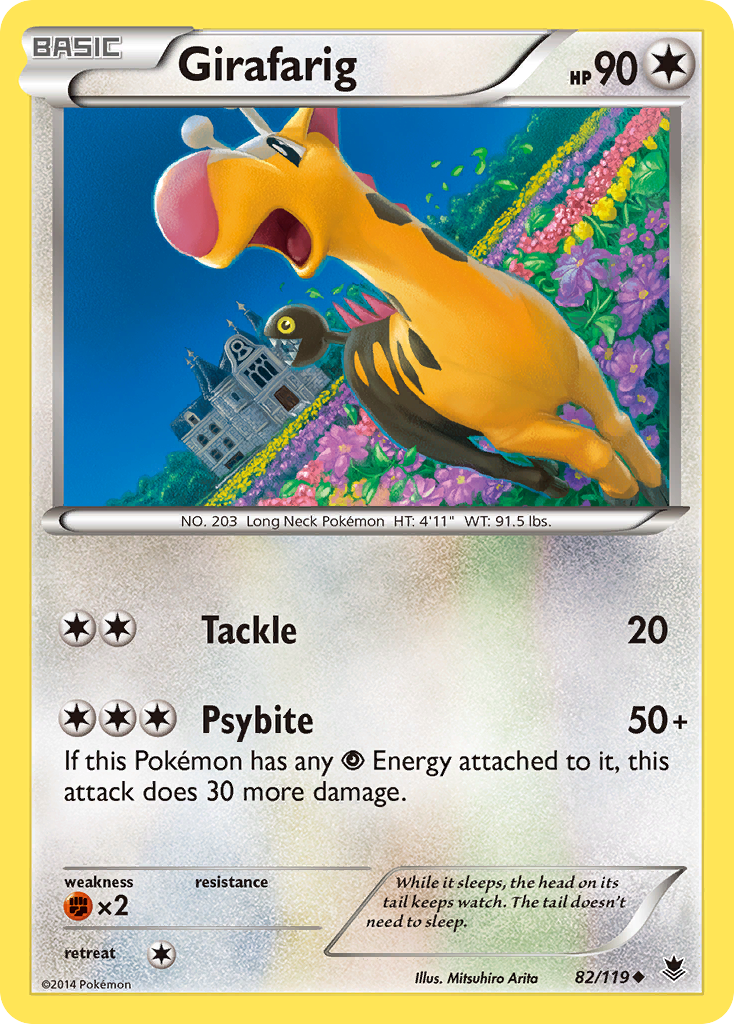 Girafarig (82/119) [XY: Phantom Forces] | Dragon's Lair Comics and Fantasy Houston TX