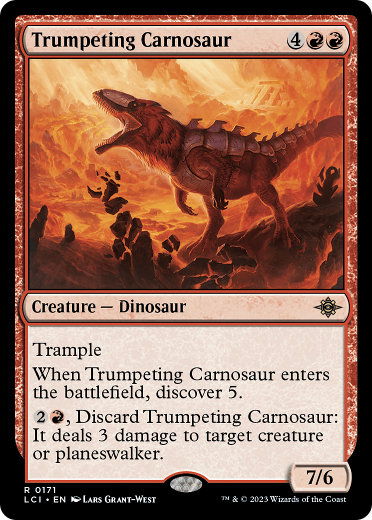 Trumpeting Carnosaur [The Lost Caverns of Ixalan] | Dragon's Lair Comics and Fantasy Houston TX