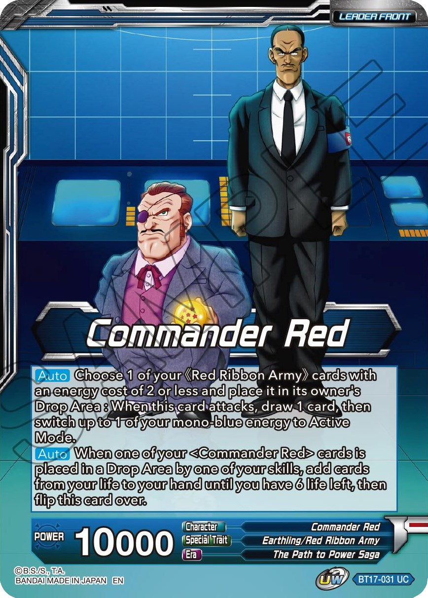 Commander Red // Red Ribbon Robot, Seeking World Conquest (BT17-031) [Ultimate Squad Prerelease Promos] | Dragon's Lair Comics and Fantasy Houston TX