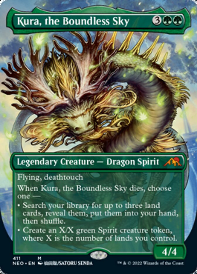 Kura, the Boundless Sky (Borderless Alternate Art) [Kamigawa: Neon Dynasty] | Dragon's Lair Comics and Fantasy Houston TX