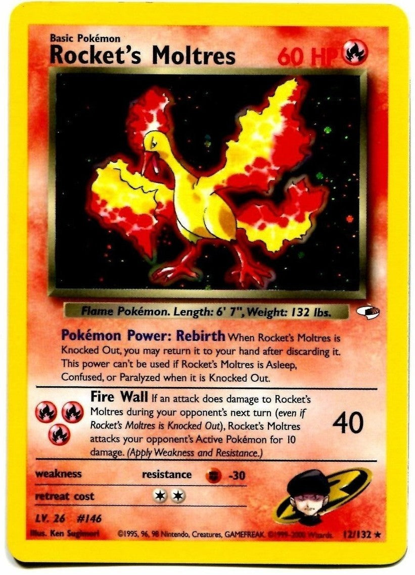 Rocket's Moltres (12/132) [Gym Heroes Unlimited] | Dragon's Lair Comics and Fantasy Houston TX