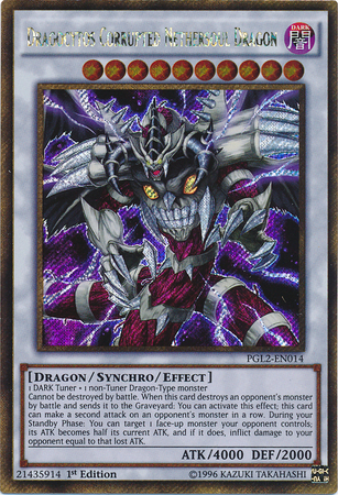 Dragocytos Corrupted Nethersoul Dragon [PGL2-EN014] Gold Secret Rare | Dragon's Lair Comics and Fantasy Houston TX