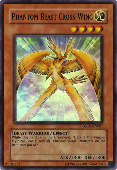 Phantom Beast Cross-Wing [GX02-EN001] Super Rare | Dragon's Lair Comics and Fantasy Houston TX