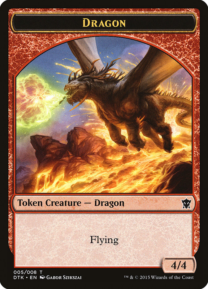 Dragon Token [Dragons of Tarkir Tokens] | Dragon's Lair Comics and Fantasy Houston TX