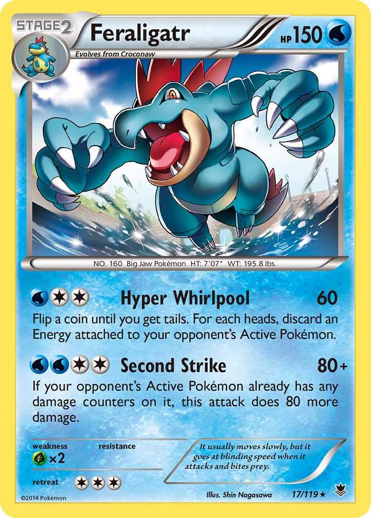 Feraligatr (17/119) (Theme Deck Exclusive) [XY: Phantom Forces] | Dragon's Lair Comics and Fantasy Houston TX