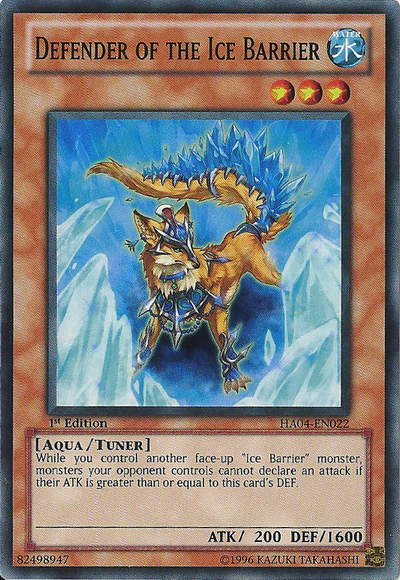 Defender of the Ice Barrier [HA04-EN022] Super Rare | Dragon's Lair Comics and Fantasy Houston TX