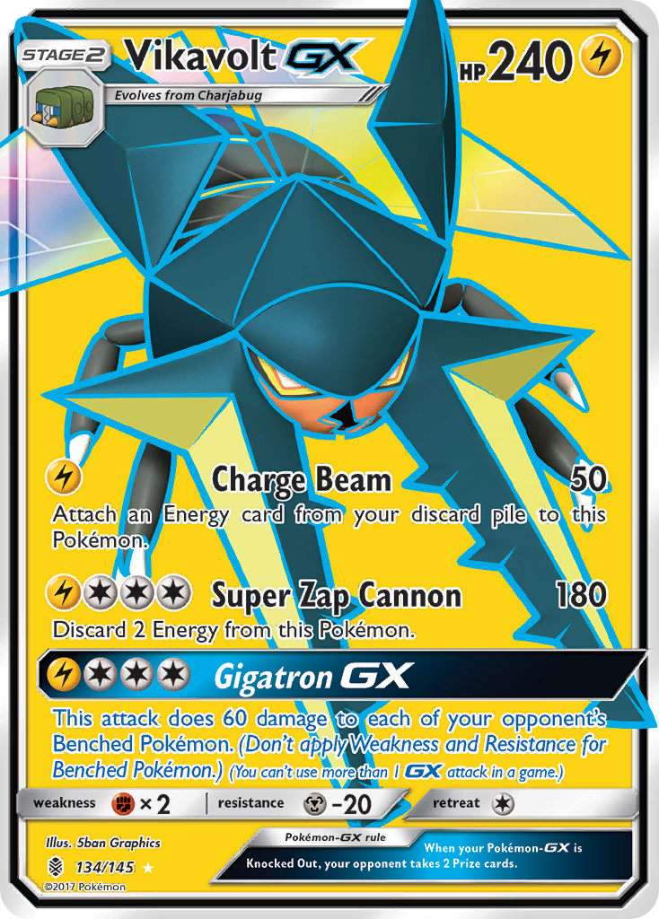 Vikavolt GX (134/145) [Sun & Moon: Guardians Rising] | Dragon's Lair Comics and Fantasy Houston TX