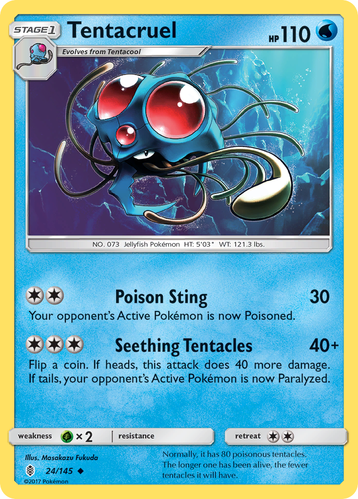 Tentacruel (24/145) [Sun & Moon: Guardians Rising] | Dragon's Lair Comics and Fantasy Houston TX