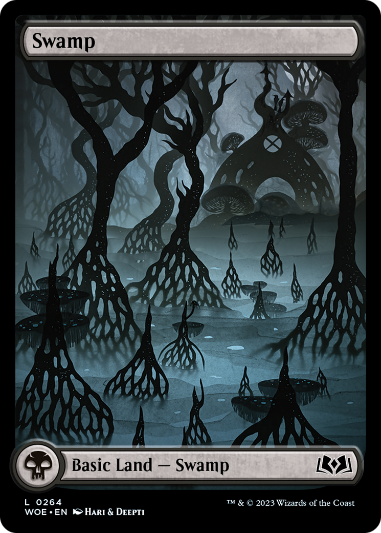 Swamp (264) (Full-Art) [Wilds of Eldraine] | Dragon's Lair Comics and Fantasy Houston TX