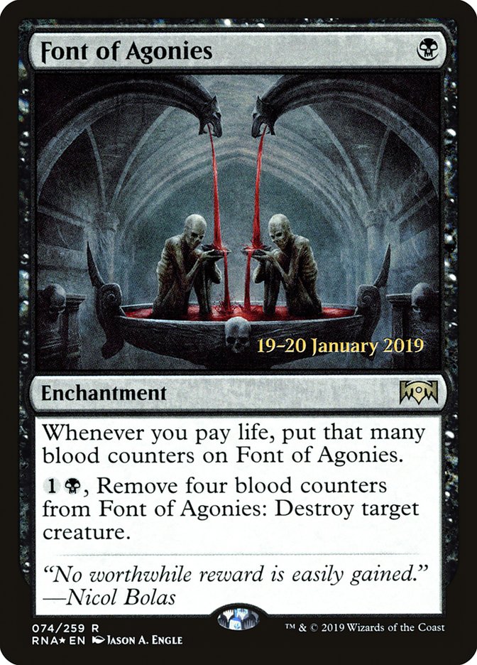 Font of Agonies [Ravnica Allegiance Prerelease Promos] | Dragon's Lair Comics and Fantasy Houston TX