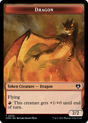 Treasure // Dragon (0020) Double-Sided Token [Commander Masters Tokens] | Dragon's Lair Comics and Fantasy Houston TX