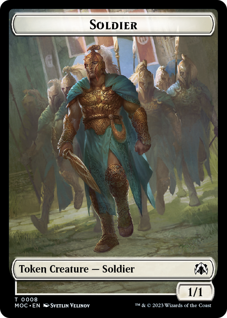 Soldier // Insect Double-Sided Token [March of the Machine Commander Tokens] | Dragon's Lair Comics and Fantasy Houston TX