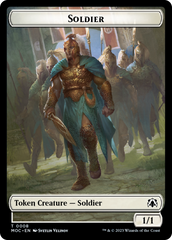 Soldier // Insect Double-Sided Token [March of the Machine Commander Tokens] | Dragon's Lair Comics and Fantasy Houston TX