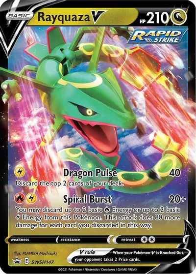 Rayquaza V (SWSH147) [Sword & Shield: Black Star Promos] | Dragon's Lair Comics and Fantasy Houston TX