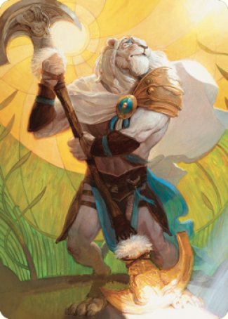 Ajani, Sleeper Agent Art Card [Dominaria United Art Series] | Dragon's Lair Comics and Fantasy Houston TX