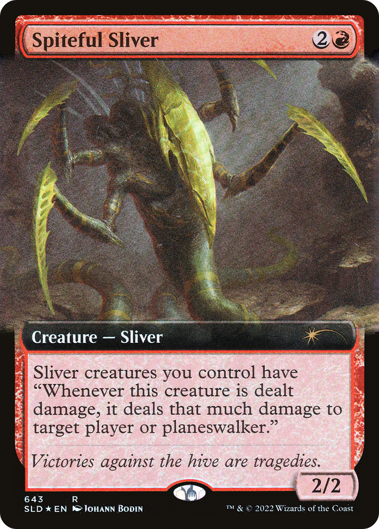 Spiteful Sliver (Extended Art) [Secret Lair Drop Promos] | Dragon's Lair Comics and Fantasy Houston TX