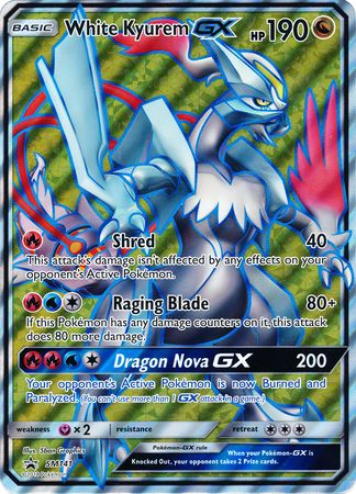 White Kyurem GX (SM141) (Jumbo Card) [Sun & Moon: Black Star Promos] | Dragon's Lair Comics and Fantasy Houston TX