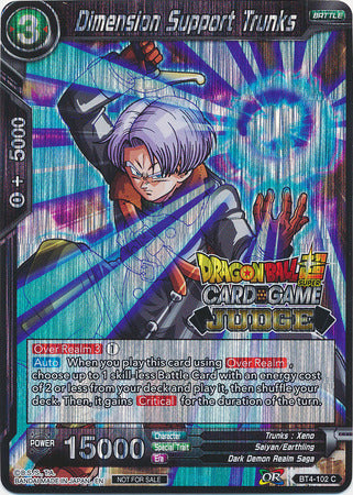 Dimension Support Trunks (BT4-102) [Judge Promotion Cards] | Dragon's Lair Comics and Fantasy Houston TX