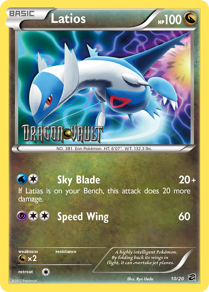 Latios (10/20) (Blister Exclusive) [Black & White: Dragon Vault] | Dragon's Lair Comics and Fantasy Houston TX