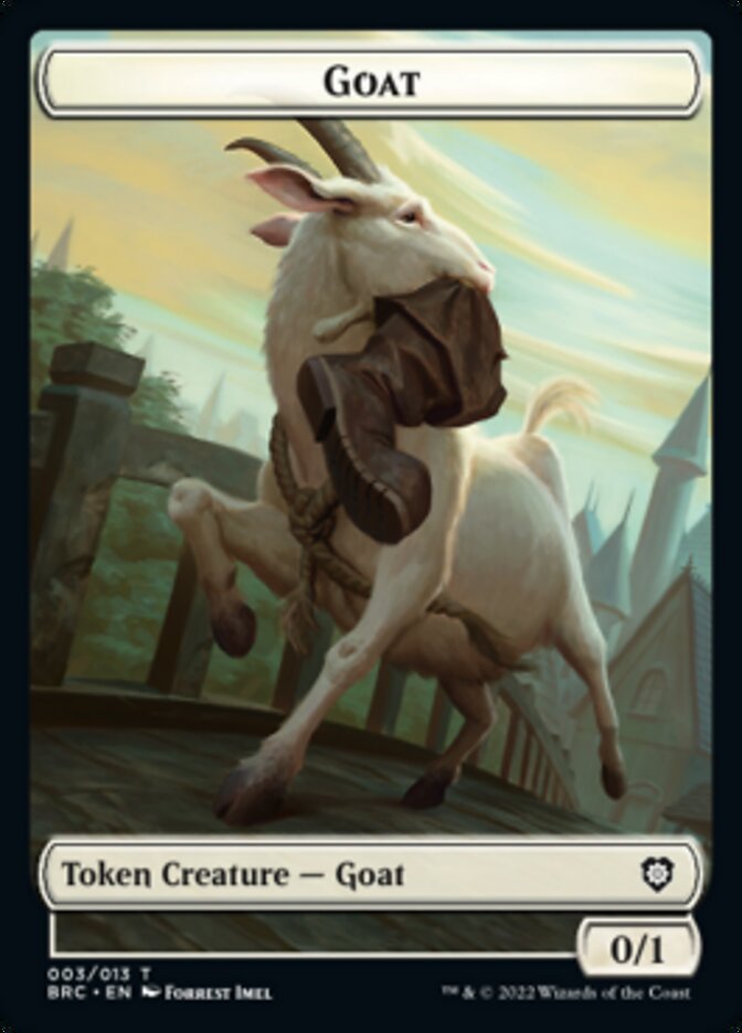 Construct (008) // Goat Double-Sided Token [The Brothers' War Commander Tokens] | Dragon's Lair Comics and Fantasy Houston TX