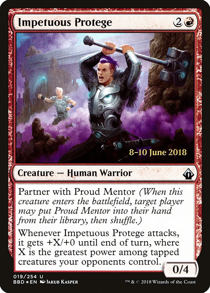 Impetuous Protege [Battlebond Prerelease Promos] | Dragon's Lair Comics and Fantasy Houston TX