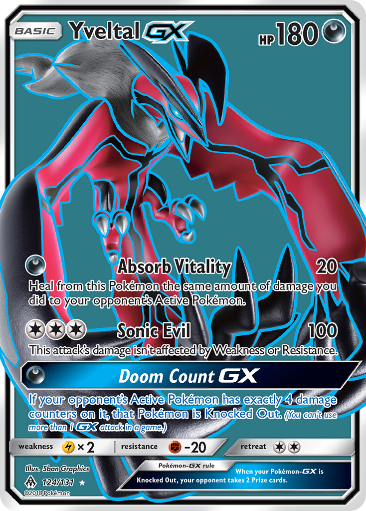 Yveltal GX (124/131) [Sun & Moon: Forbidden Light] | Dragon's Lair Comics and Fantasy Houston TX